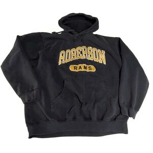 Holloway Roberson Rams Hoodie Mens L Navy Blue‎ Good Embroidered Pullover Fleece
